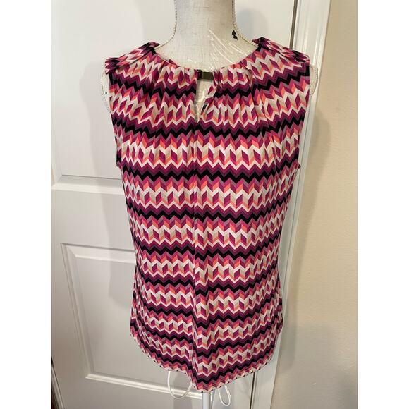 Grayson womens large top chevron print - Picture 1 of 5